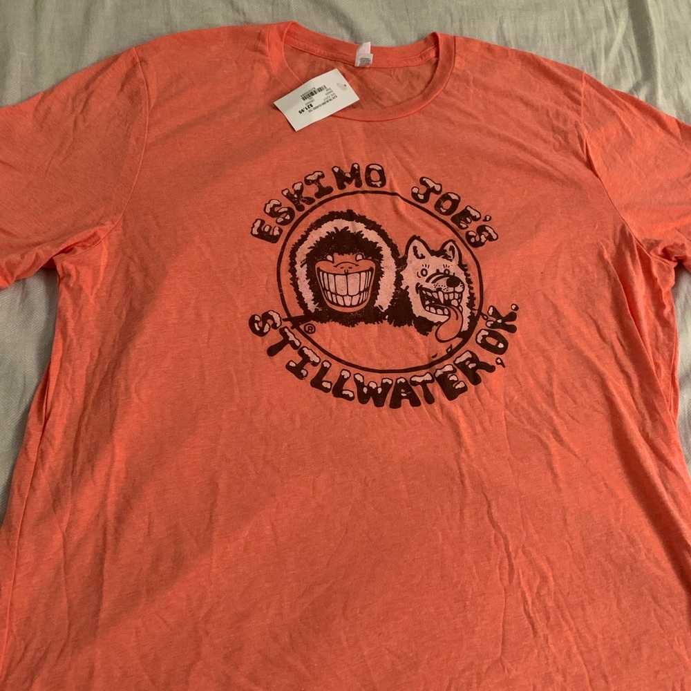 Eskimo Joe’s triblend classic tee Orange Stillwater Oklahoma